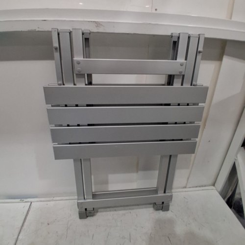 BPS FOLDABLE LIGHTWEIGHT TABLE - 24" X 19" - SILVER image 4