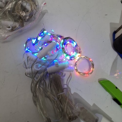 2PK HOYIBO CURTAIN LIGHTS - 9.84FT - MULTICOLOURED - 300 LED USB POWERED 8 MODES REMOTE CONTROL image 2