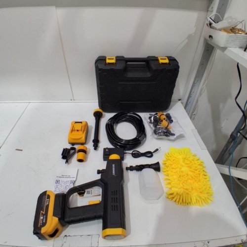 SKYBNNY CORDLESS PRESSURE WASHER - 21 V - BLACK AND YELLOW (MODEL: MQ-102) image 3