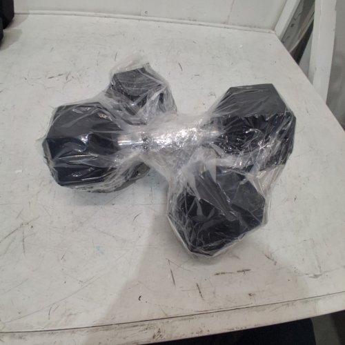 2PK HEX DUMBBELLS - 15 LBS - BLACK image 3