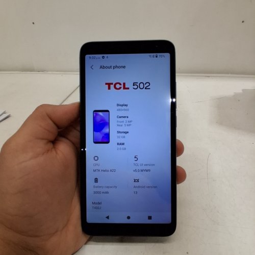 TCL 502 4G LTE ANDROID SMARTHPONE **UNLOCKED** - 6" DISPLAY, 5MP CAMERA, 3,000 MAH BATTERY | 2GB RAM, 32GB STORAGE - ANDROID 13 - BLACK - (MODEL:T432J) image 7
