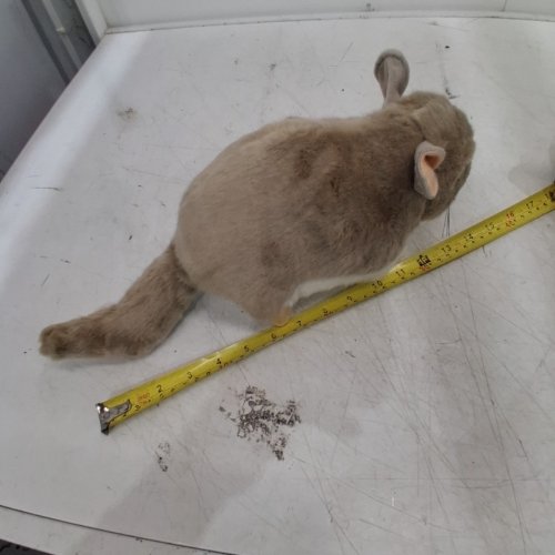 CHINCHILLA STUFFED ANIMAL FOR HEDGEHOG PET SLEEPING & HIDING - 16" - BROWN/WHITE image 4