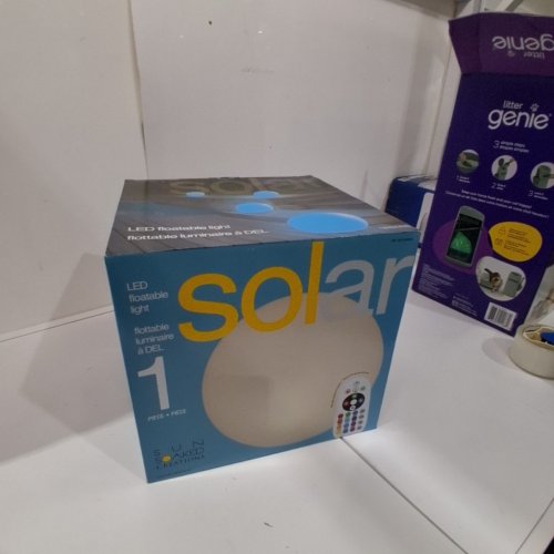 GTX BRANDS SOLAR LED SPHERE - 16 LED COLOURS - 11"- WHITE (MODEL: 2009524 ) image 2