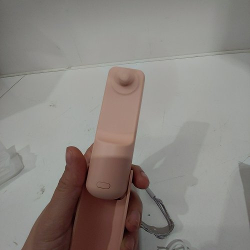 MINI HANDHELD FOLDING FAN - 5V, 1A, 1W - PINK (MODEL: F4) image 2