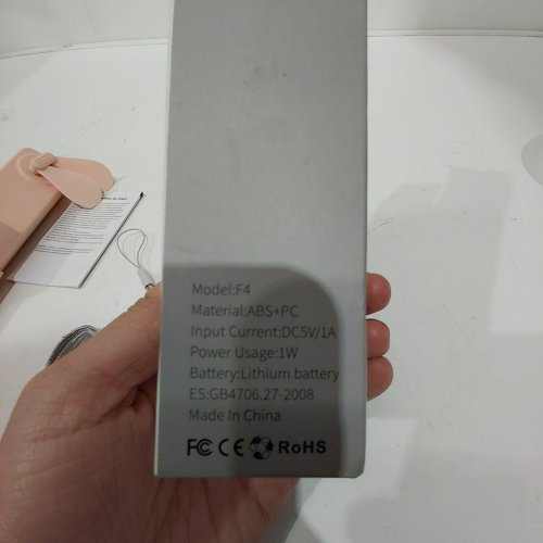 MINI HANDHELD FOLDING FAN - 5V, 1A, 1W - PINK (MODEL: F4) image 3