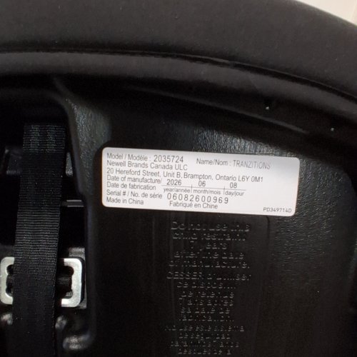 GRACO TRANZITIONS 3-IN-1 HARNESS/HIGHBACK/BACKLESS BOOSTER CAR SEAT - 100LBS MAX/CAP - PROOF/BLACK (MODEL: 2035724) image 2