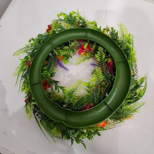 ARTIFICIAL FLORAL WREATH - 15" - MULTICOLOUR image 3