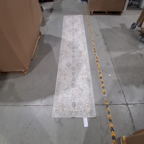 VINTAGE RUNNER RUG NON SLIP - 2FT X 10FT - VINTAGE BEIGE/GREEN (MODEL: AR1005-LS) image 3