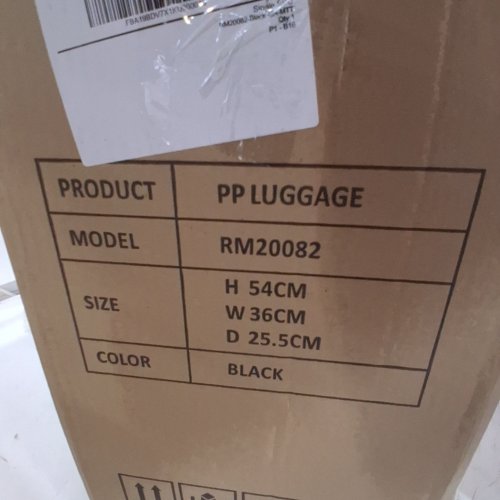 RAINSMORE SPINNER WHEEL HARDSHELL EXPANDABLE ROLLING LUGGAGE - 20" - BLACK (MODEL: RM20082) image 2