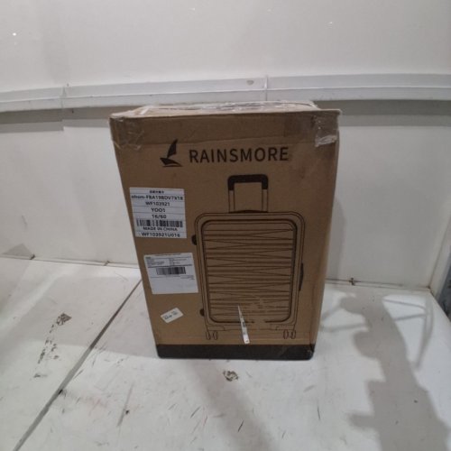 RAINSMORE SPINNER WHEEL HARDSHELL EXPANDABLE ROLLING LUGGAGE - 20" - BLACK (MODEL: RM20082) image 5