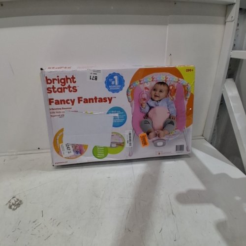 BRIGHT STARTS FANCY FANTASY VIBRATING BOUNCER WITH TOY BAR - 0-6 MONTHS - PINK (MODEL : 12205) image 4