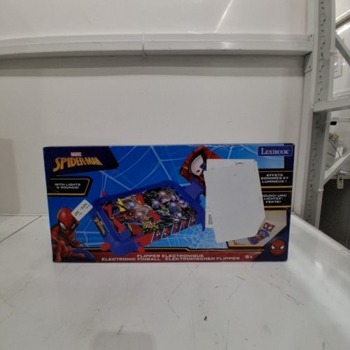 KIDS LEXIBOOK MARVEL SPIDER-MAN ELECTRONIC PINBALL TABLE - LCD SCREEN, LIGHTS, SOUND EFFECTS - BLUE/RED (MODEL: JG610SP) image 4