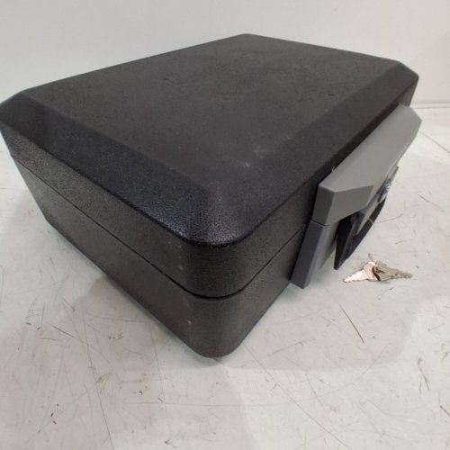 SENTRYSAFE FIRE PROOF SAFE BOX WITH KEY - 15" X 12" X 6" - BLACK (MODEL: 1160) image 5