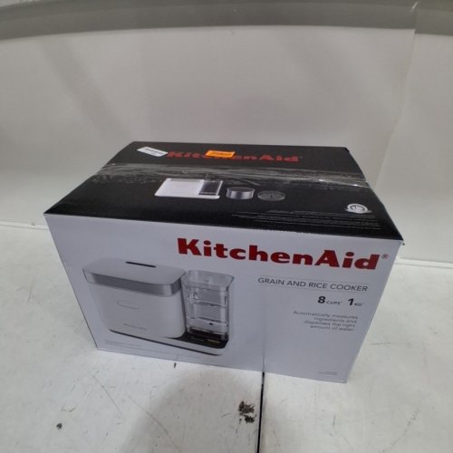 KITCHENAID GRAIN AND RICE COOKER WITH INTEGRATED SCALE AND WATER TANK - 8 CUPS - WHITE/BLACK (MODEL: KGC3155BM) image 6