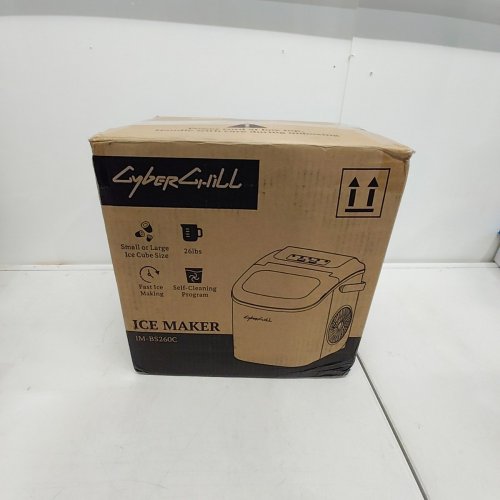 ECOZY PORTABLE COUNTERTOP ICE MAKER - MAKES 26LBS A DAY - 115V - BLACK - (MODEL: IM-BS260C) image 3