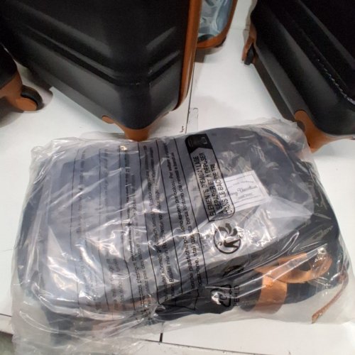 6PC LONG VACATION LUGGAGE SETS WITH HARDSHELL AND SPINNER WHEELS - BLACK/BROWN (MODEL: LV400002) image 7