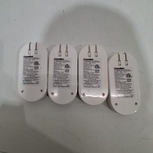 4PK CAMELION LED RECHARGEABLE MOTION SENSING POWER FAILURE NIGHT LIGHT - WHITE (MODEL: M-111) image 3