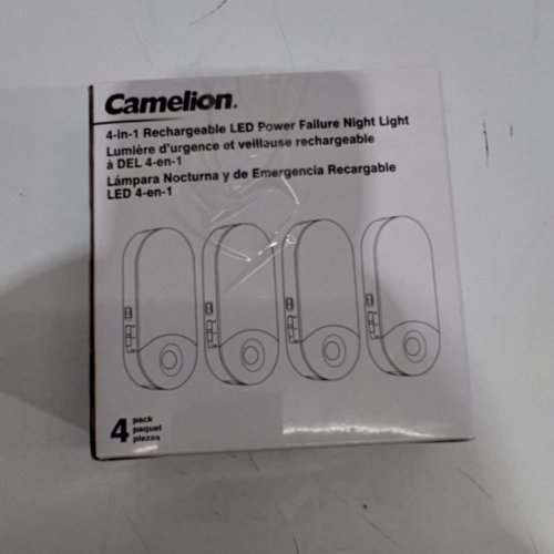 4PK CAMELION LED RECHARGEABLE MOTION SENSING POWER FAILURE NIGHT LIGHT - WHITE (MODEL: M-111) image 6