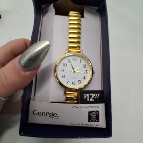 GEORGE GOLD-TONE ANALOG QUARTZ WATCH - 30 MM- GOLD TONE (MODEL: WCCLE17) image 2