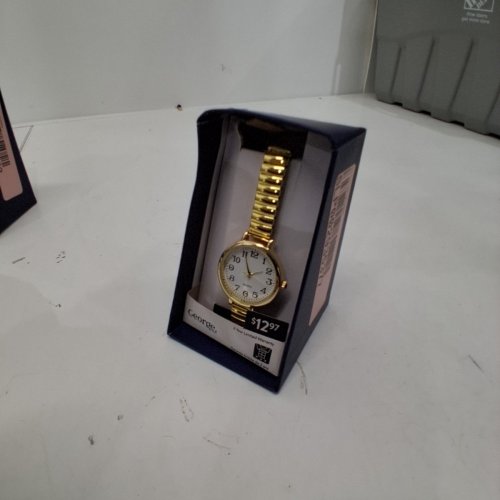 GEORGE GOLD-TONE ANALOG QUARTZ WATCH - 30 MM- GOLD TONE (MODEL: WCCLE17) image 3