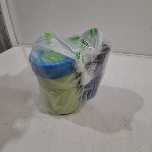2PK OWALA INSULATED TUMBLER CUPS WITH LEAK PROOF STRAWS - 12OZ - GREEN & BLUE (MODEL: 1907841) image 4