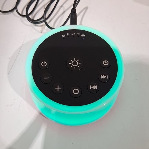 COLOURNOISE WHITE NOISE MACHINE WITH 12 COLORS, 30 SOOTHING SOUNDS AND 5 TIMERS - BLACK (MODEL: ‎CWN-R1) image 2