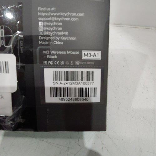 KEYCHRON M3 BLUETOOTH ULTRA-LIGHT ERGONOMIC PROGRAMMABLE MACRO BUTTON WIRELESS MOUSE - 26 K DPI - BLACK (MODEL: M3-A1) image 2