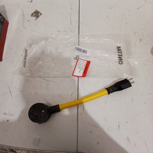 ONETAK NEMA ADAPTER - 6-20P TO 14-50R - 240V 20A - BLACK/YELLOW image 2