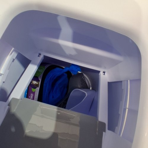 LITTER GENIE PAIL STYLE CAT LITTER WASTE DISPOSAL SYSTEM - WHITE/GREY (MODEL: 00666594210890) image 3