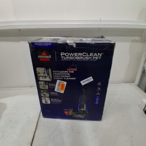 BISSELL POWERCLEAN TURBOBRUSH PET UPRIGHT CARPET CLEANER, POWERFUL & LIGHTWEIGHT - 120V - BLUE - (MODEL:3939C) image 7