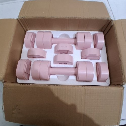 2PK MERACH 4-IN-1 ADJUSTABLE DUMBBELLS - 2KG/4KG/6KG/8KG - PINK (MODEL: MR-2444L1) image 2