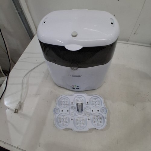 DR BROWNS NATURAL FLOW DELUXE BOTTLE STERILIZER ELECTRIC STEAM SYSTEM - STERILIZES 6 BOTTLES AT ONCE - WHITE (MODEL: AC045) image 3