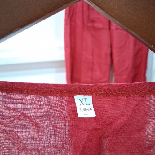 2PC WOMEN'S MATCHING TOP AND PANTS SET - EXTRA LARGE - RED image 3