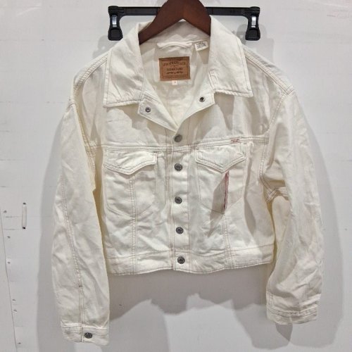 WOMEN'S LEVI STRAUSS SIGNATURE DENIM JACKET - MEDIUM - CREAM (STYLE: 003BU0002) image 2