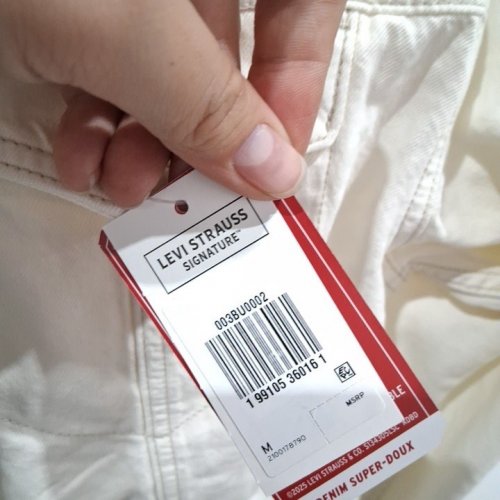 WOMEN'S LEVI STRAUSS SIGNATURE DENIM JACKET - MEDIUM - CREAM (STYLE: 003BU0002) image 3