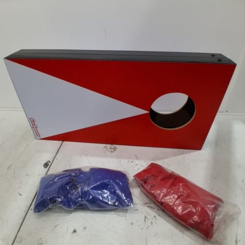 2PC GOSPORTS PORTABLE CORNHOLE GAME SET - 2FT X 3FT - BLUE / WHITE image 3