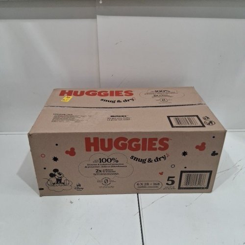 168PK BABY DISNEY HUGGIES SNUG AND DRY DIAPERS - SIZE 5 - MICKEY MOUSE image 2