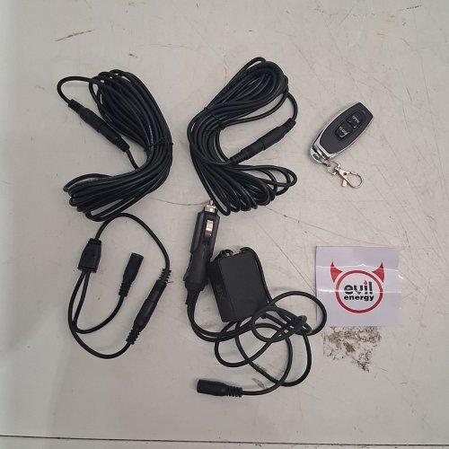 EVIL ENERGY WIRELESS REMOTE CONTROLLER REPLACEMENT KIT FOR ELECTRIC EXHAUST VALVE CUTOUT - 3V - BLACK image 2