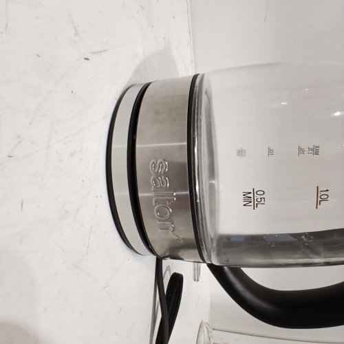 SALTON CORDLESS ELECTRIC TEMPERATURE CONTROL KETTLE - 1.7L - STAINLESS STEEL/BLACK (MODEL: 1691572) image 4