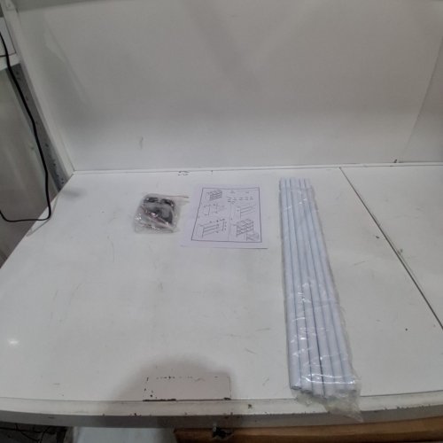 LENNOX HOME FURNITURE TOYS STORAGE ORGANIZER WITH 9 PLASTIC BINS - 26" X 11" X 23.6" - GREY (MODEL: JWTR-3006) image 3