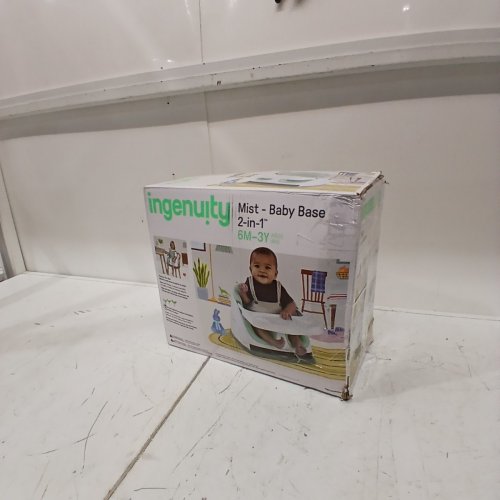 INGENUITY BABY BASE 2-IN-1 BOOSTER FEEDING AND FLOOR SEAT WITH SELF-STORING TRAY - MIST - (MODEL: ‎16728) image 4