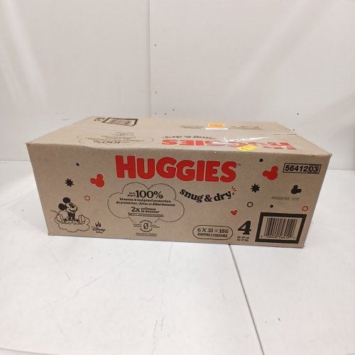 186PK HUGGIES SNUG AND DRY DIAPERS - SIZE 4 image 2
