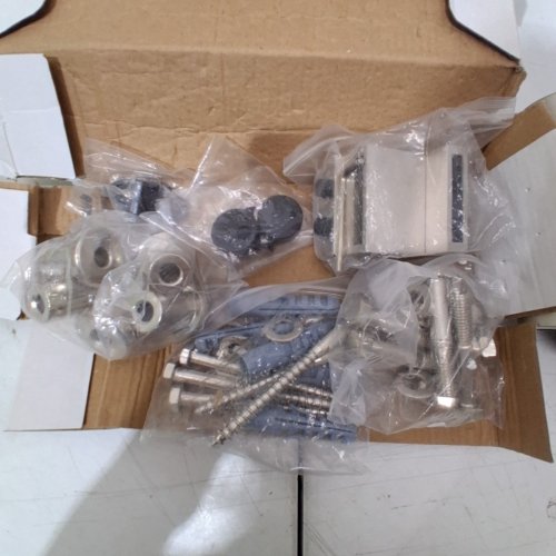 SLIDING BARN DOOR HARDWARE KIT - 5FT - 330LB CAP - SILVER (MODEL: 5FT-2D-5K-Y) image 3