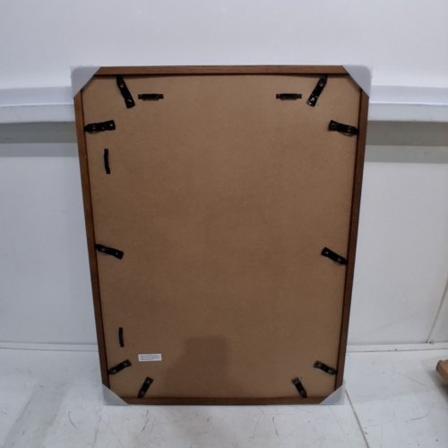 HEIMLOVE ORIGINAL WOOD HAND MADE CRAFTED POSTER FRAME - 18" X 24", 16" X 20" WITH MAT - BLACK WALNUT/BROWN (MODEL: W-801) image 3