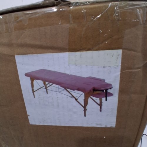 BESTMASSAGE FOLDING PORTABLE MASSAGE TABLE WITH CARRYING CASE - 450LBS CAPACITY - BURGUNDY (MODEL:MT-HM260) image 4