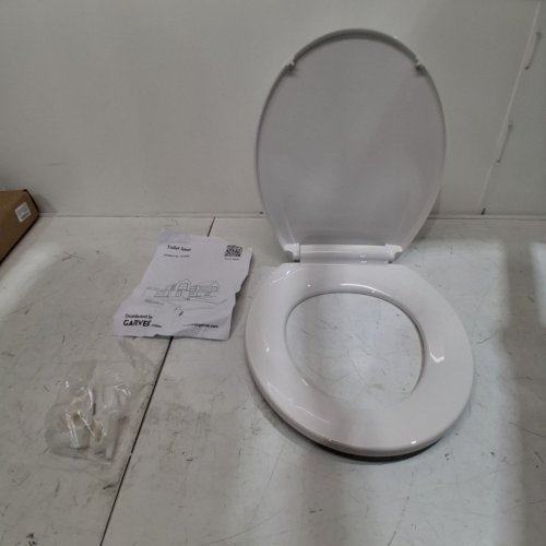 GARVEETECH ELONGATED ROUND TOILET SEAT - OSFM - WHITE (MODEL:7PVWP) image 3