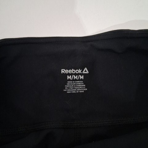 WOMEN'S REEBOK LEGGINGS - MEDIUM - BLACK image 3