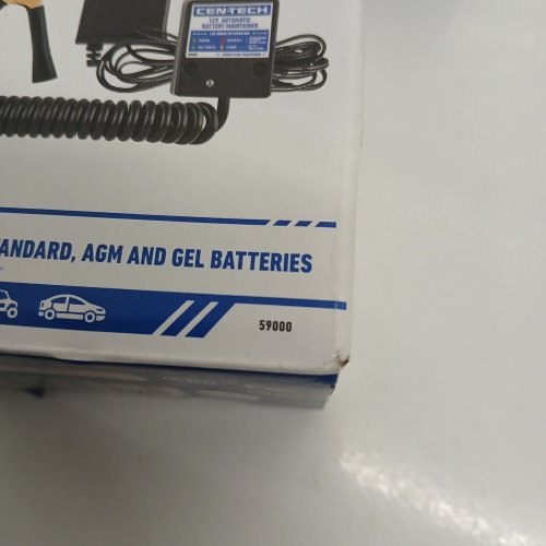 CEN-TECH 12V AUTOMATIC BATTERY CHARGER & MAINTAINER - 500MA (ITEM: 59000) image 2