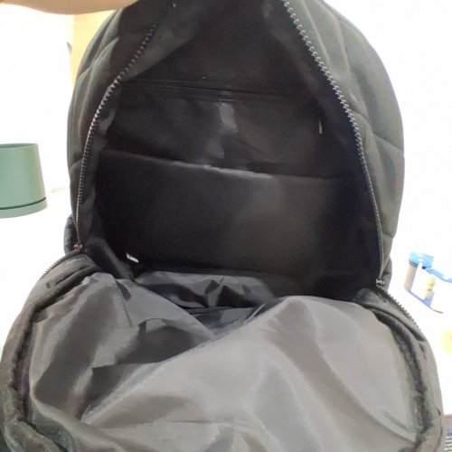 LIGHTWEIGHT QUILTED BACPACK WITH LAPTOP SLEEVE - BLACK (MODEL:2091517) image 3