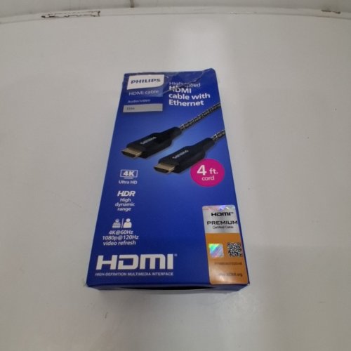 PHILIPS ELITE PREMIUM HIGH-SPEED HDMI CABLE WITH ETHERNET - 4FT - BLACK image 3